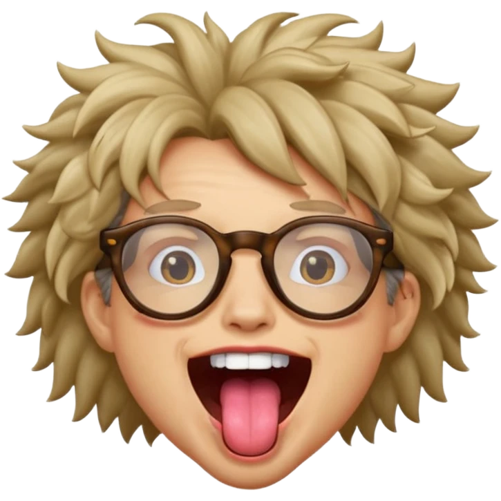mind blown nerd crazy tongue emoji