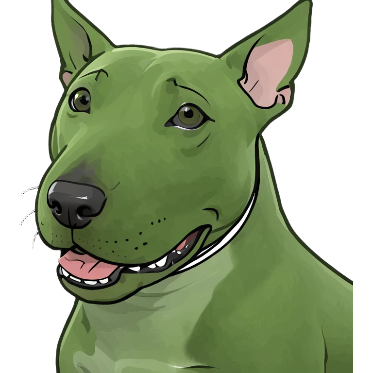 Black bull terrier emoji