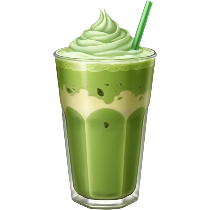 an iced matcha latte emoji
