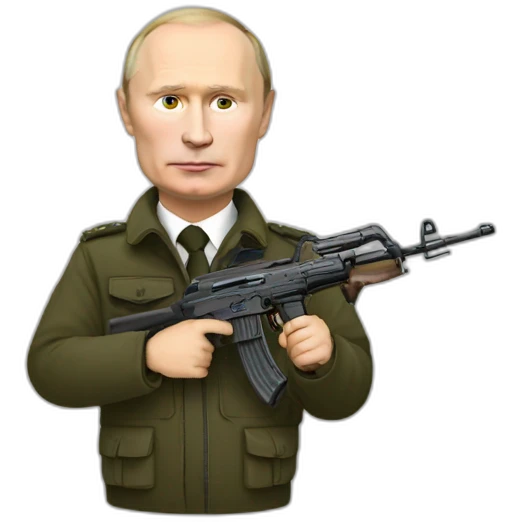 Putin with Ak-47 emoji
