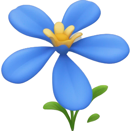 blue flower small frtyping emoji