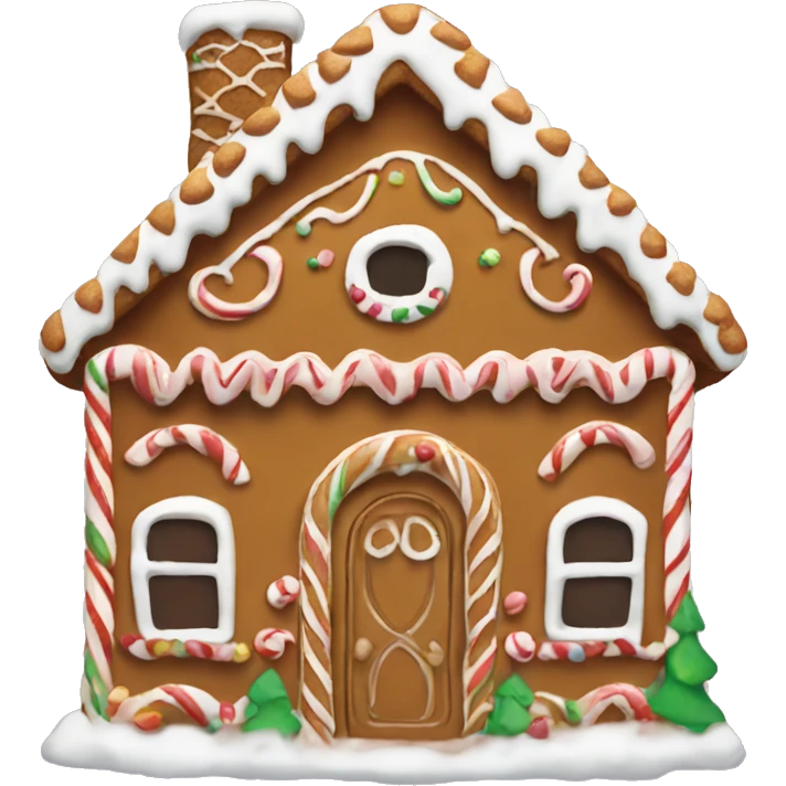 gingerbread house emoji