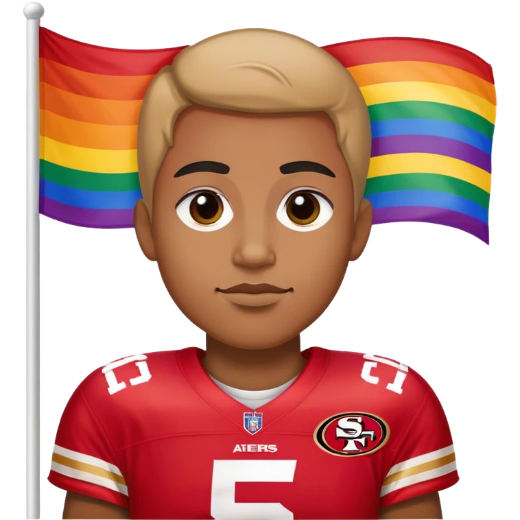 Gay 49ers fan emoji