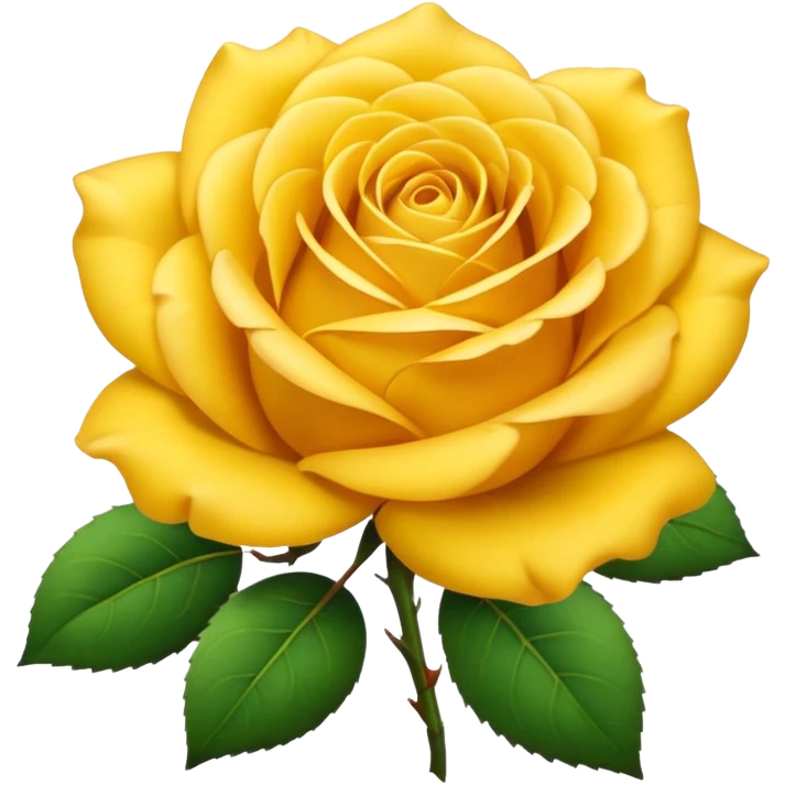 Yellow rose emoji