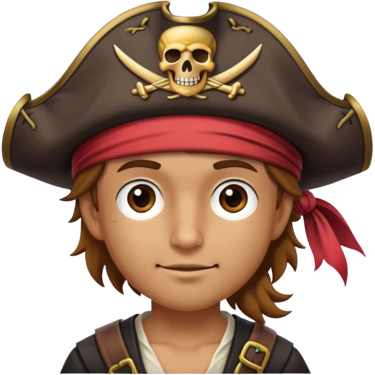 Person with pirate hat emoji