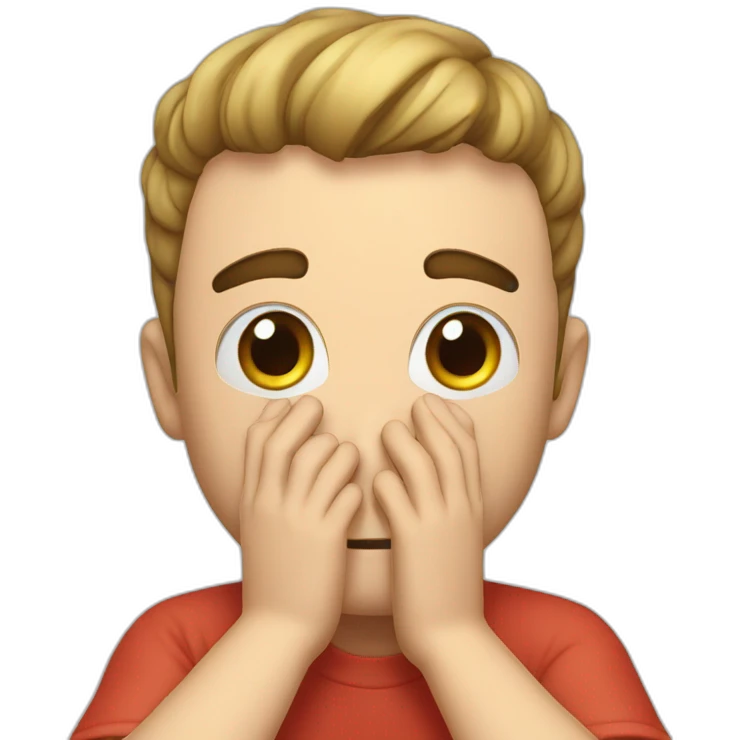 squeezie crossing his hands under his head emoji