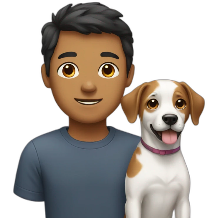 dog and human emoji