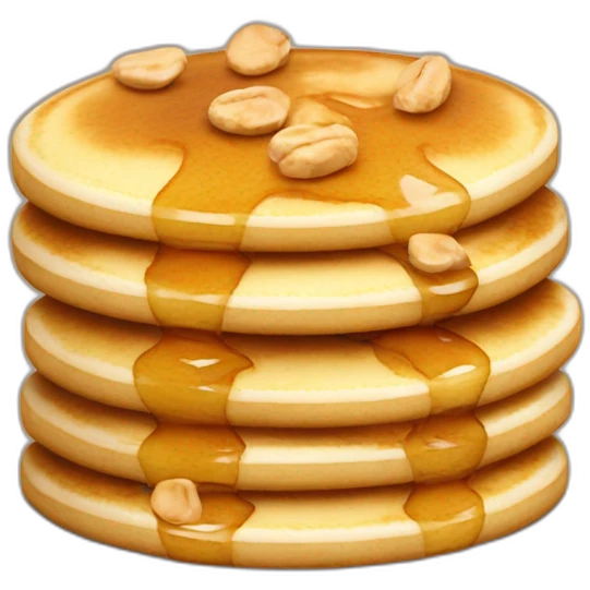 Mini pancakes with nuttela emoji