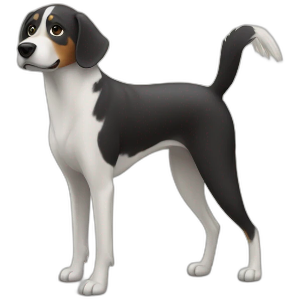 Oiseau sur chien emoji