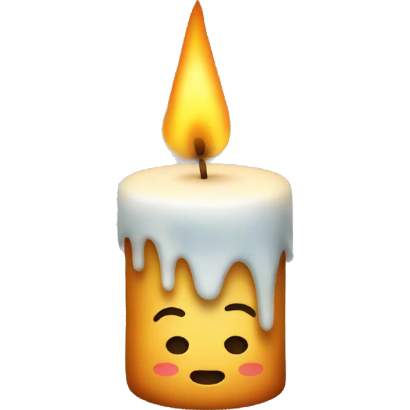 candle with star emoji