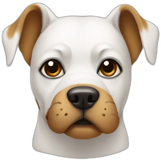 A dog wearing a mask emoji