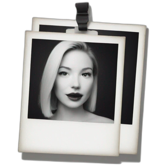White Polaroid frame emoji