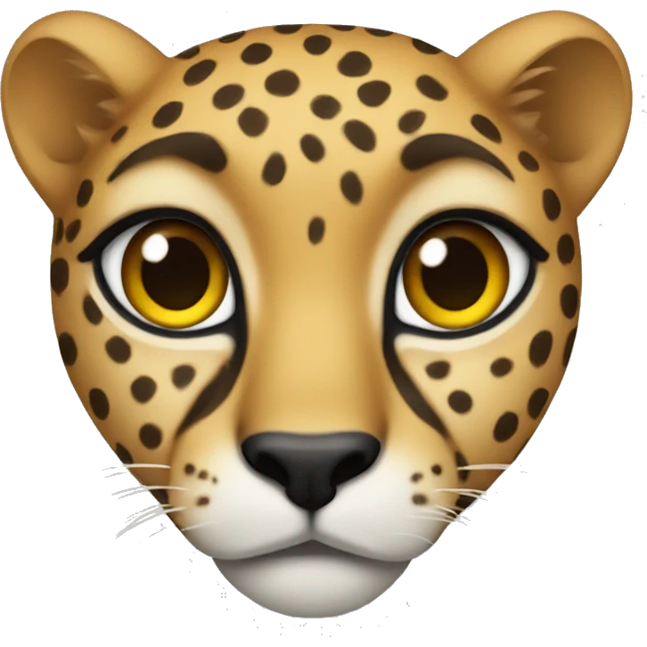 Cheetah heart emoji