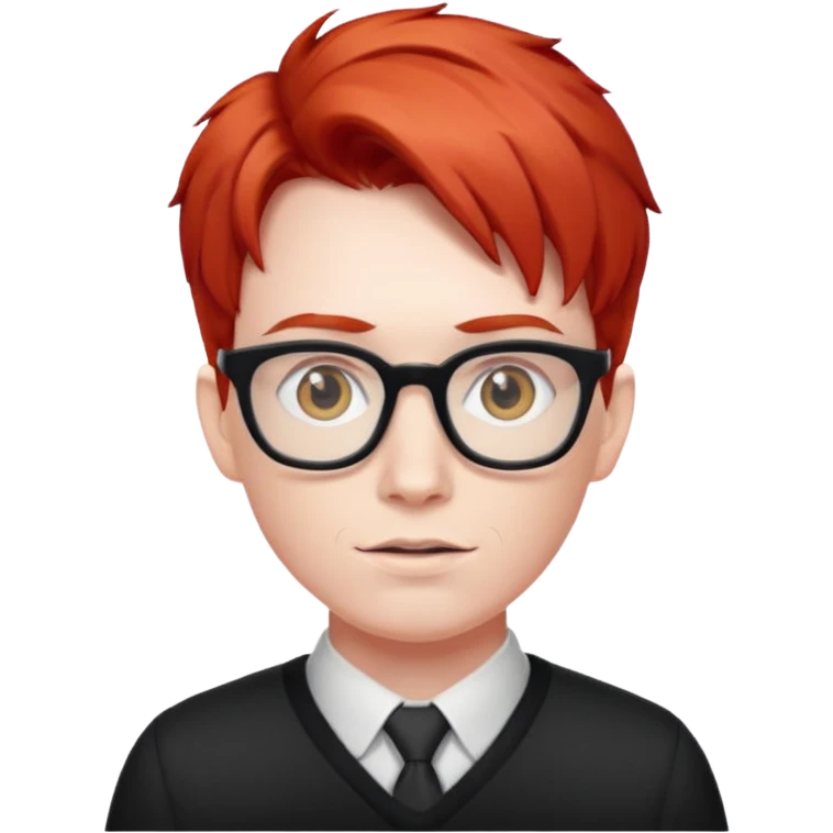 nerd with red hair emoji