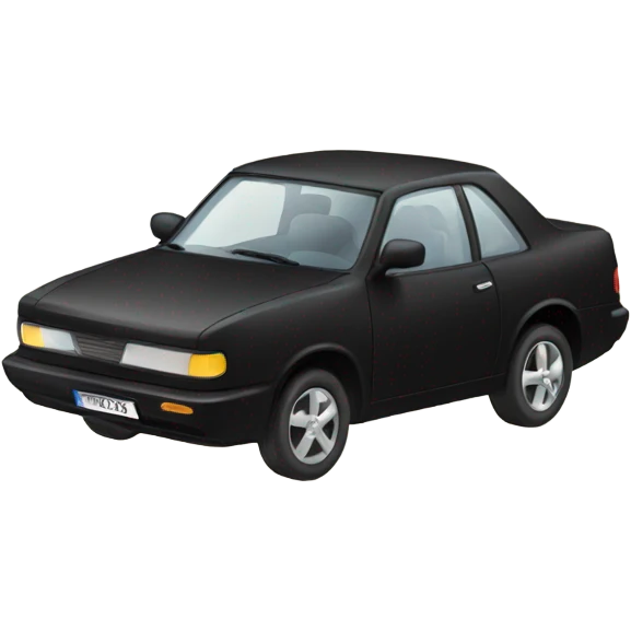 flying black car emoji