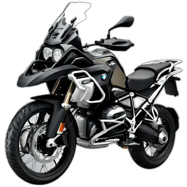 moto bmw r1250gs triple black emoji