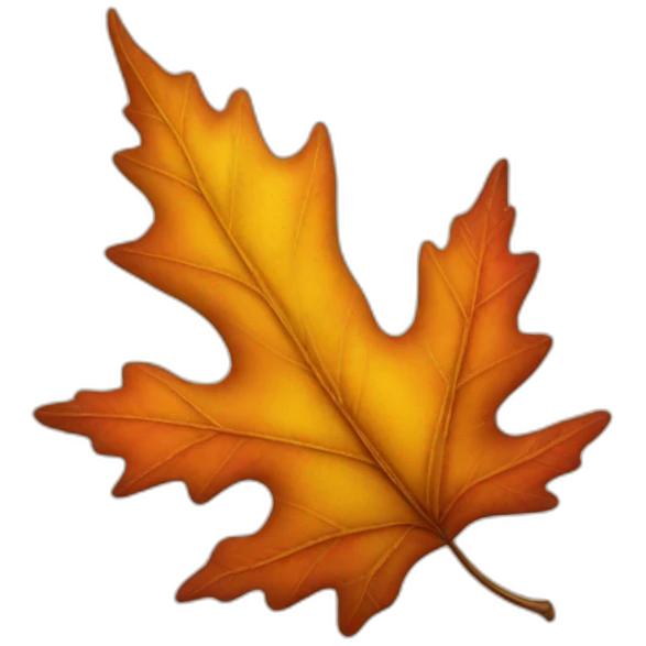 autumn leaf emoji