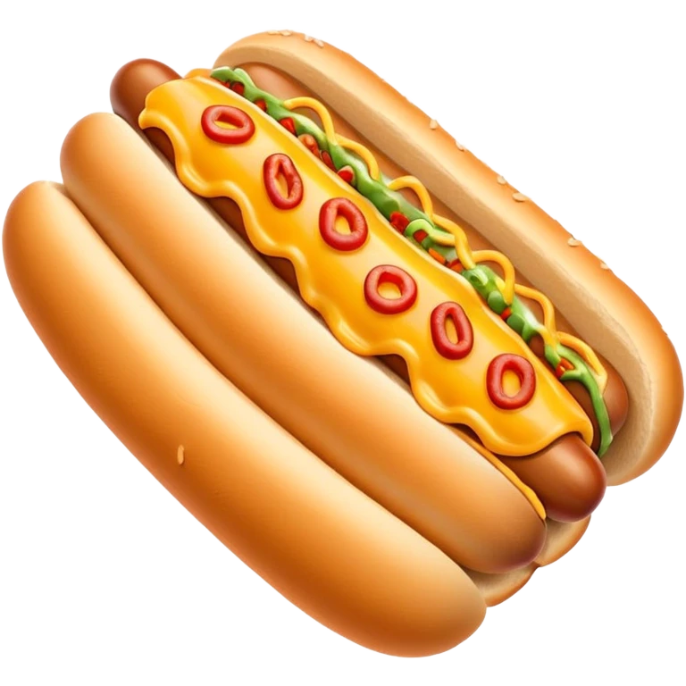 Chili cheese hot dog emoji