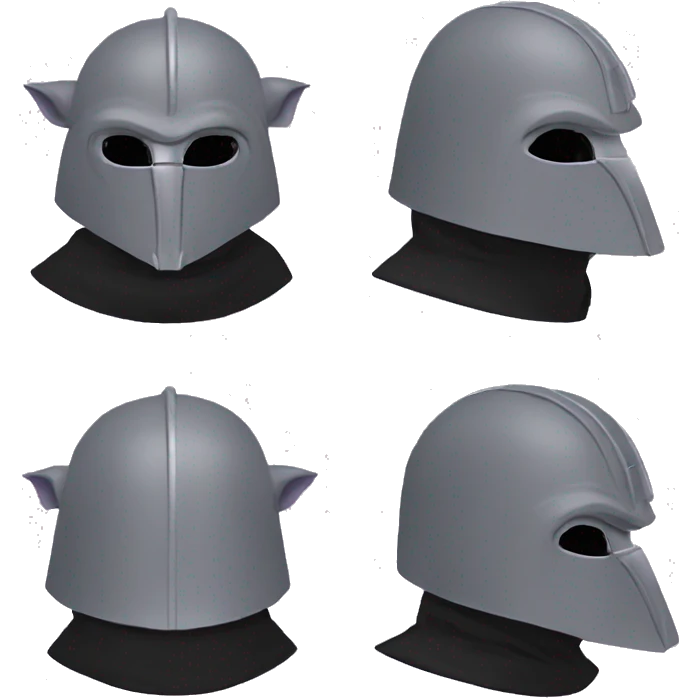 Lavender gray Pig armadillo darth Vader mask face armadillo darth Vader fanned tail feathered tail pig armadillo darth Vader face emoji