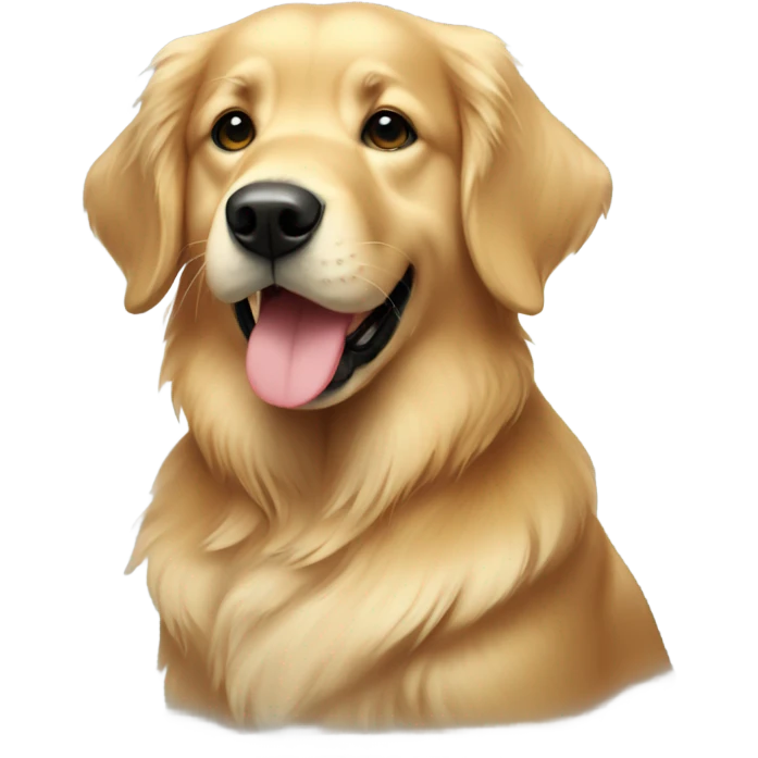 Christmas golden retriever  emoji