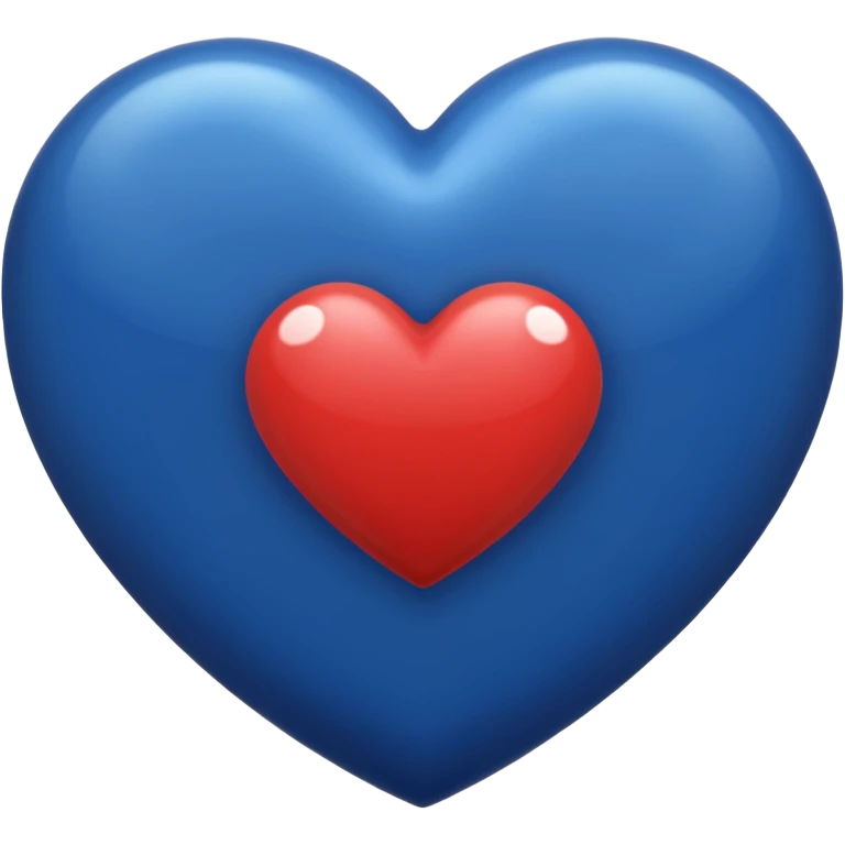 Dark blue heart emoji