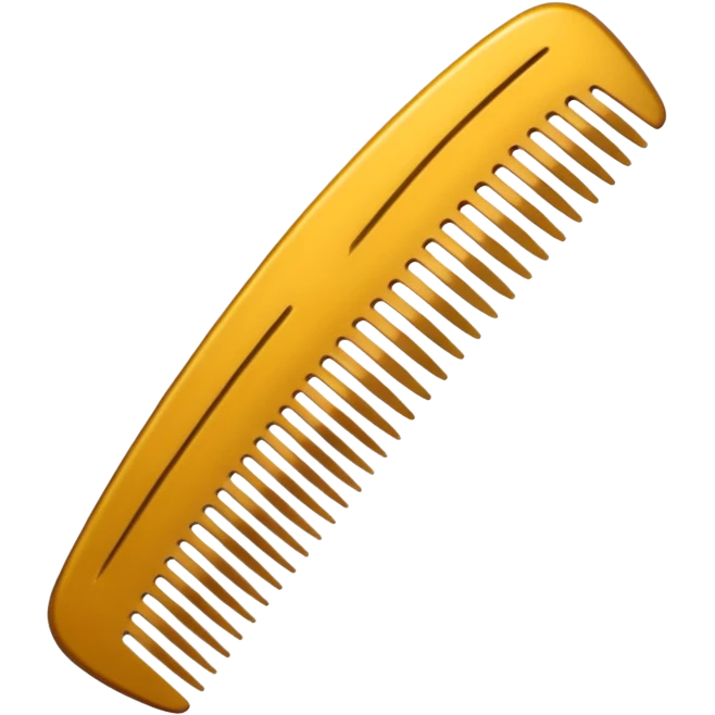 narrow hair comb emoji