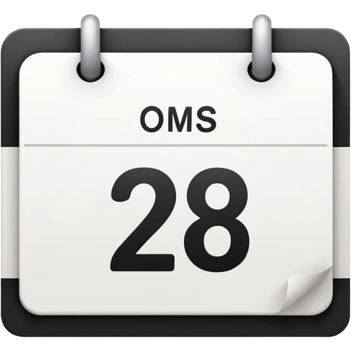 calendar with number 28 in the center emoji