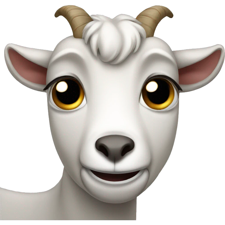 crying goat with tears emoji