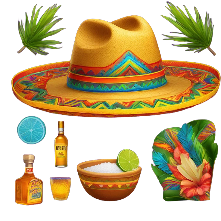 Sombrero tequila  emoji