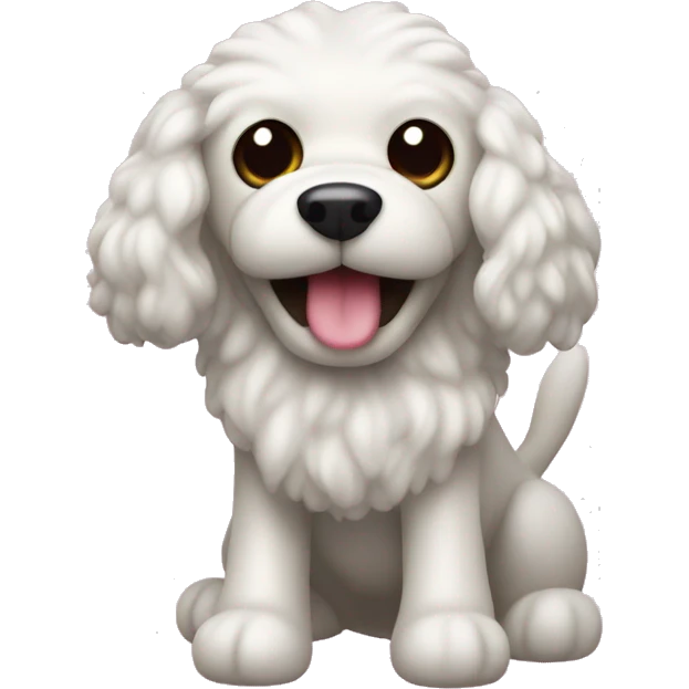 Dog toy pudel  emoji