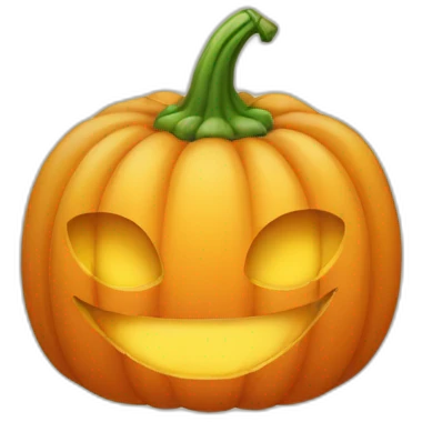 Citrouille heureuse emoji