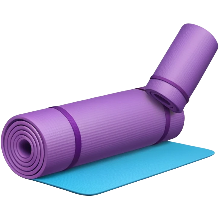 yoga mat and accessories emoji