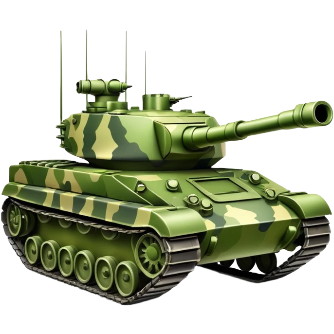 Green army tank emoji