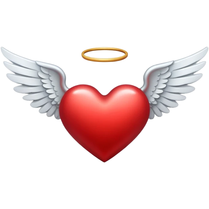 heart with angel wings emoji