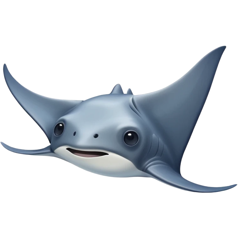 cute manta ray emoji