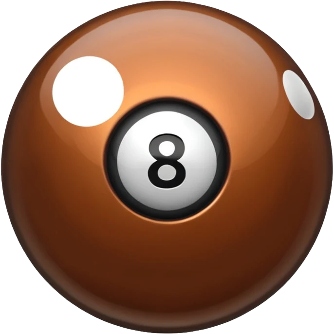 bronze opaque 8 ball emoji