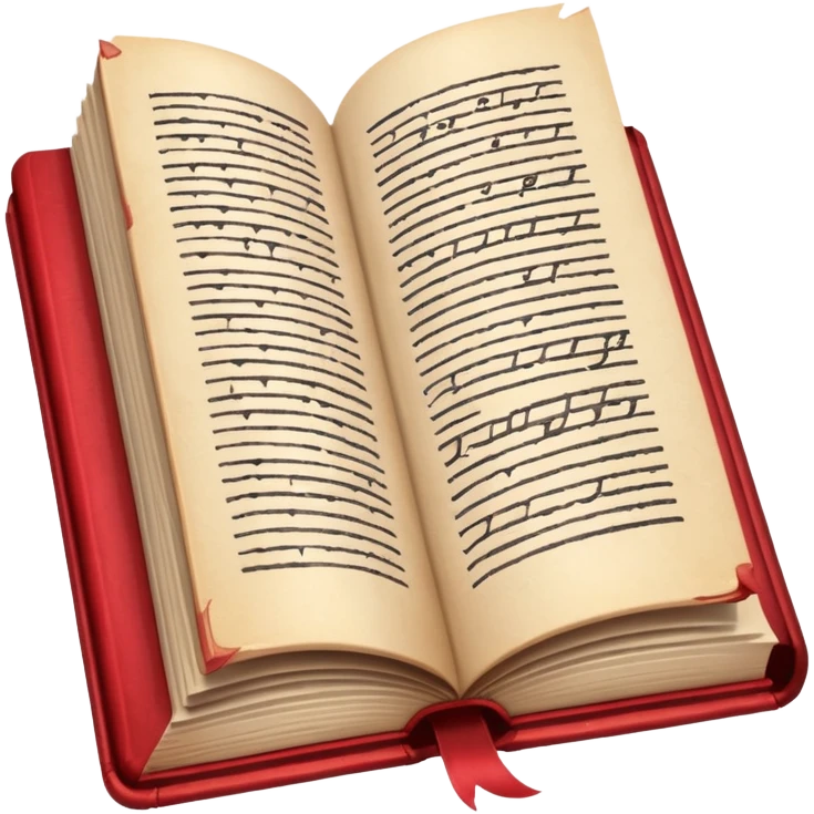 read books written in caligraphy in red letters emoji