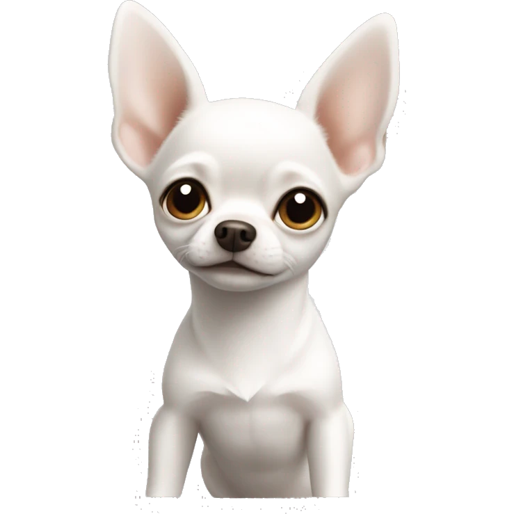 White Chihuahua￼ emoji