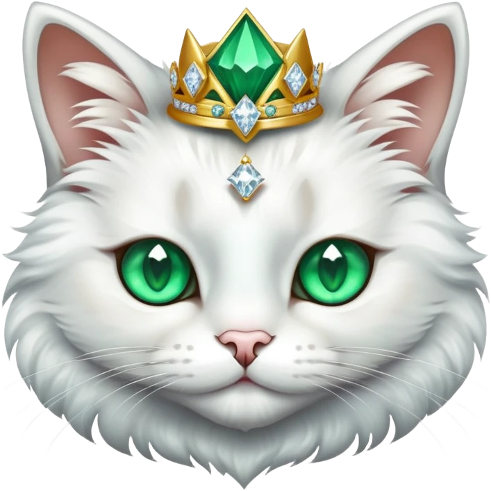 Cat with diamond corona emoji