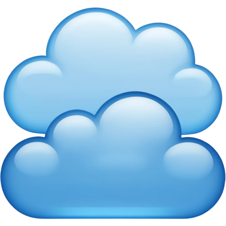 blue dialogue cloud emoji