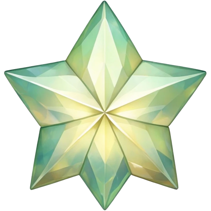 Large khaki opal star emoji