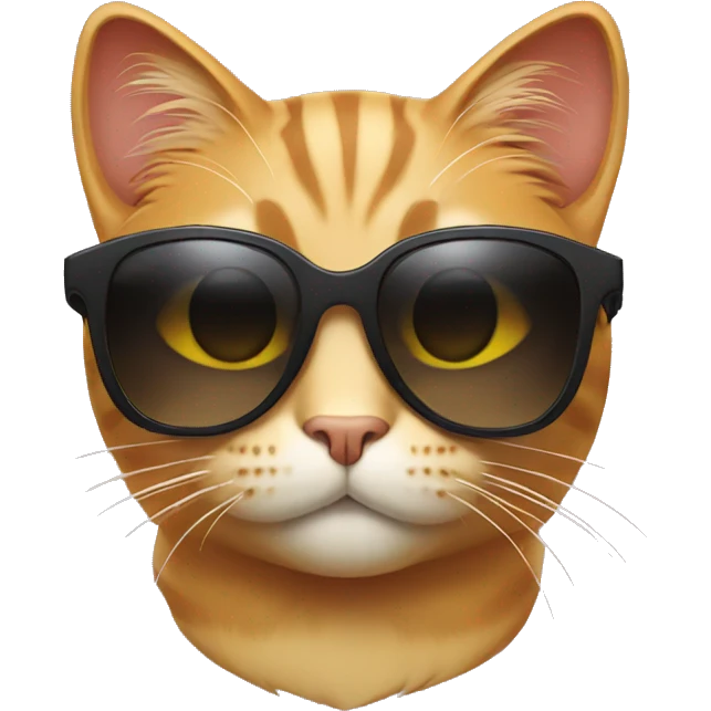 Cat with sunglasses emoji