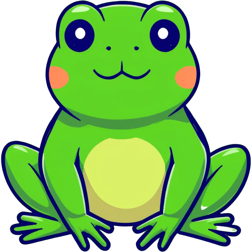 green frog emoji
