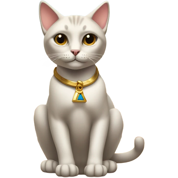 cat in egypt pyramid emoji