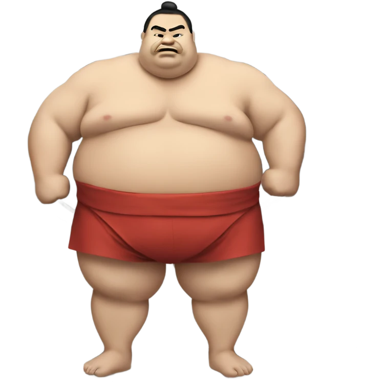 Sumo wrestler at the dry cleaner emoji
