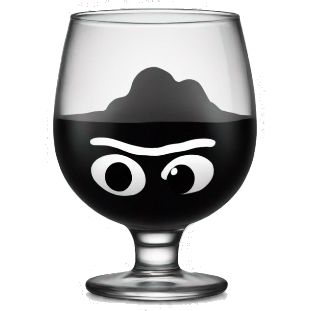 A ink glass emoji