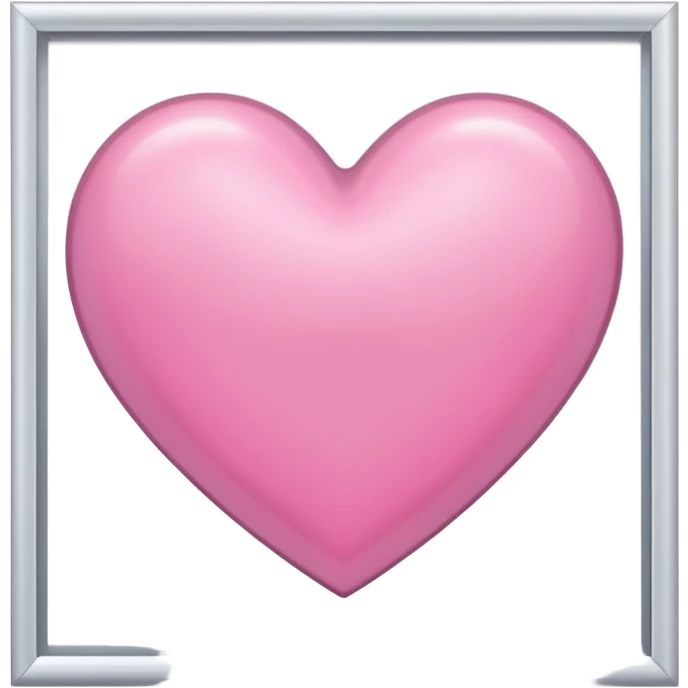 pink shield with white frame and a heart  emoji