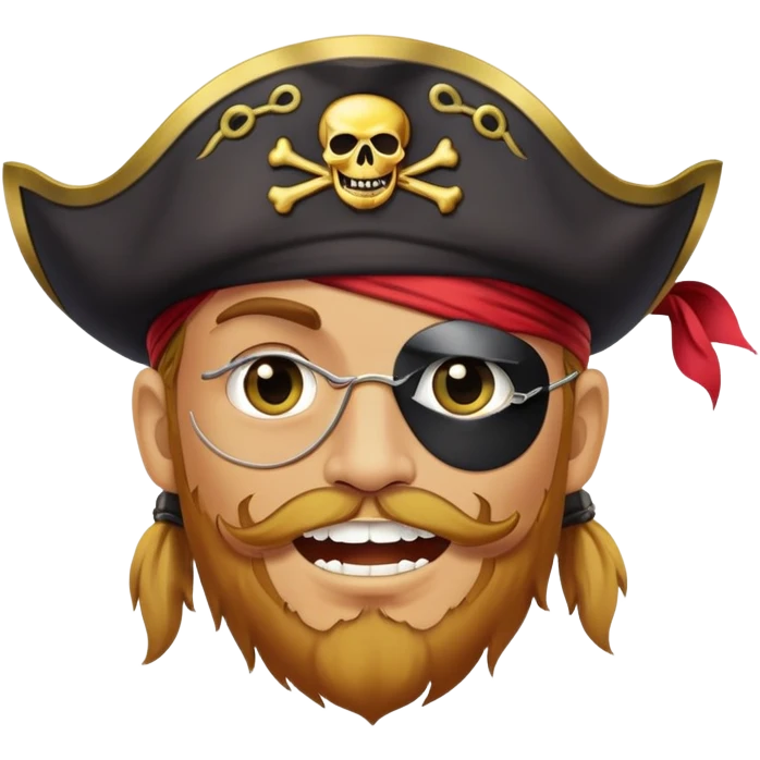 Pirate with golden tooth emoji