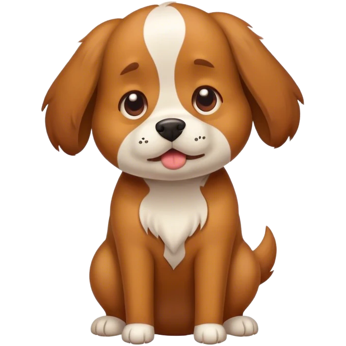 Dog pooping emoji