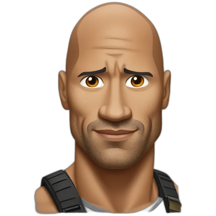 The rock estilo realista con un rifle en el hombro emoji